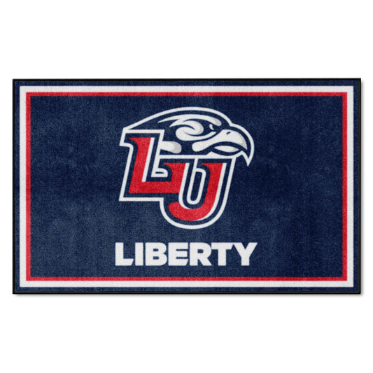 Liberty Flames 4ft. x 6ft. Plush Area Rug - Liberty