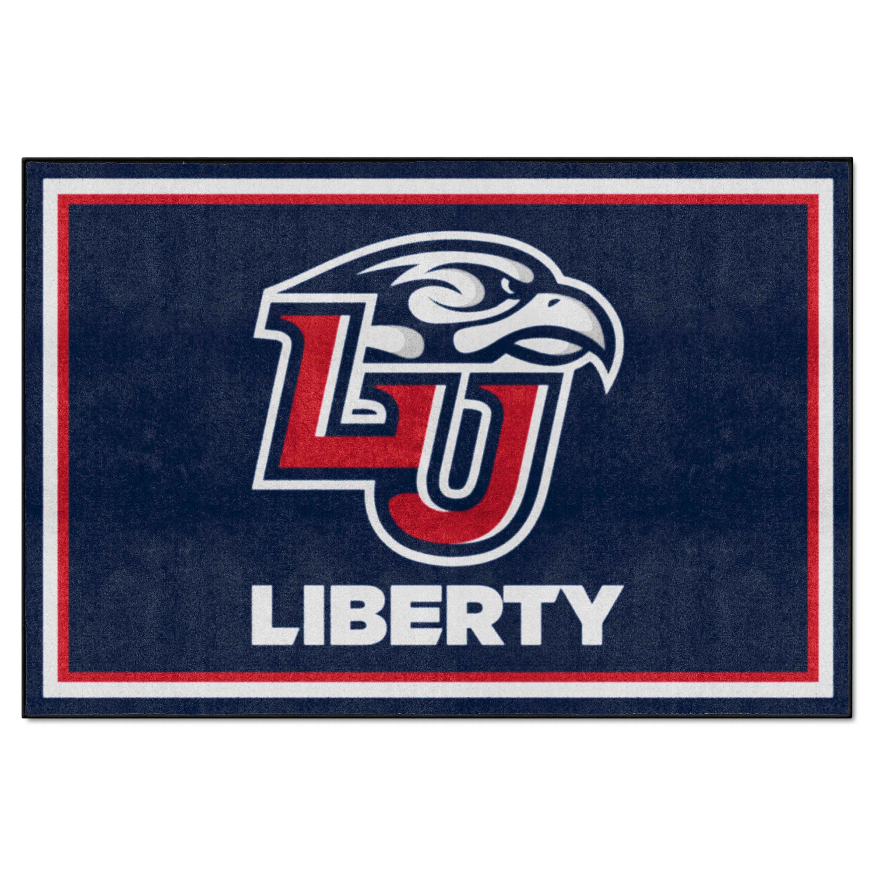 Liberty Flames 5ft. x 8 ft. Plush Area Rug - Liberty
