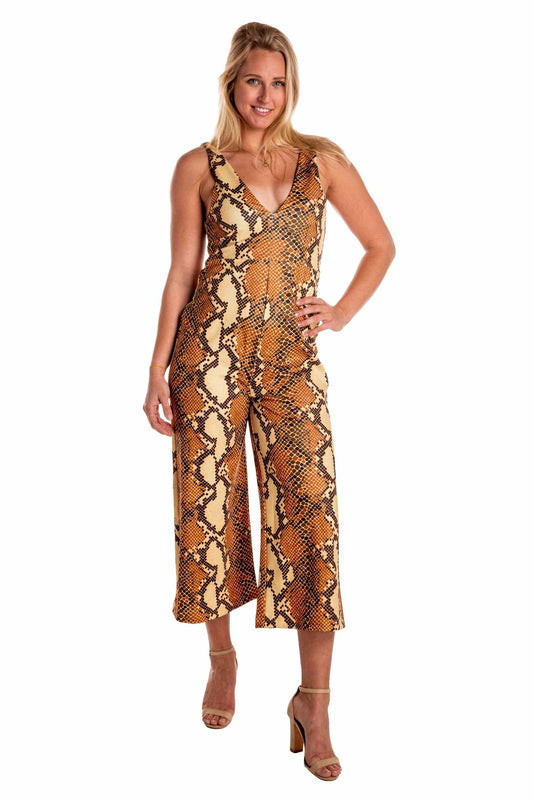The Antidote | Snakeskin Jumpsuit - Shinesty