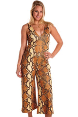 The Antidote | Snakeskin Jumpsuit - Shinesty - Flyclothing LLC