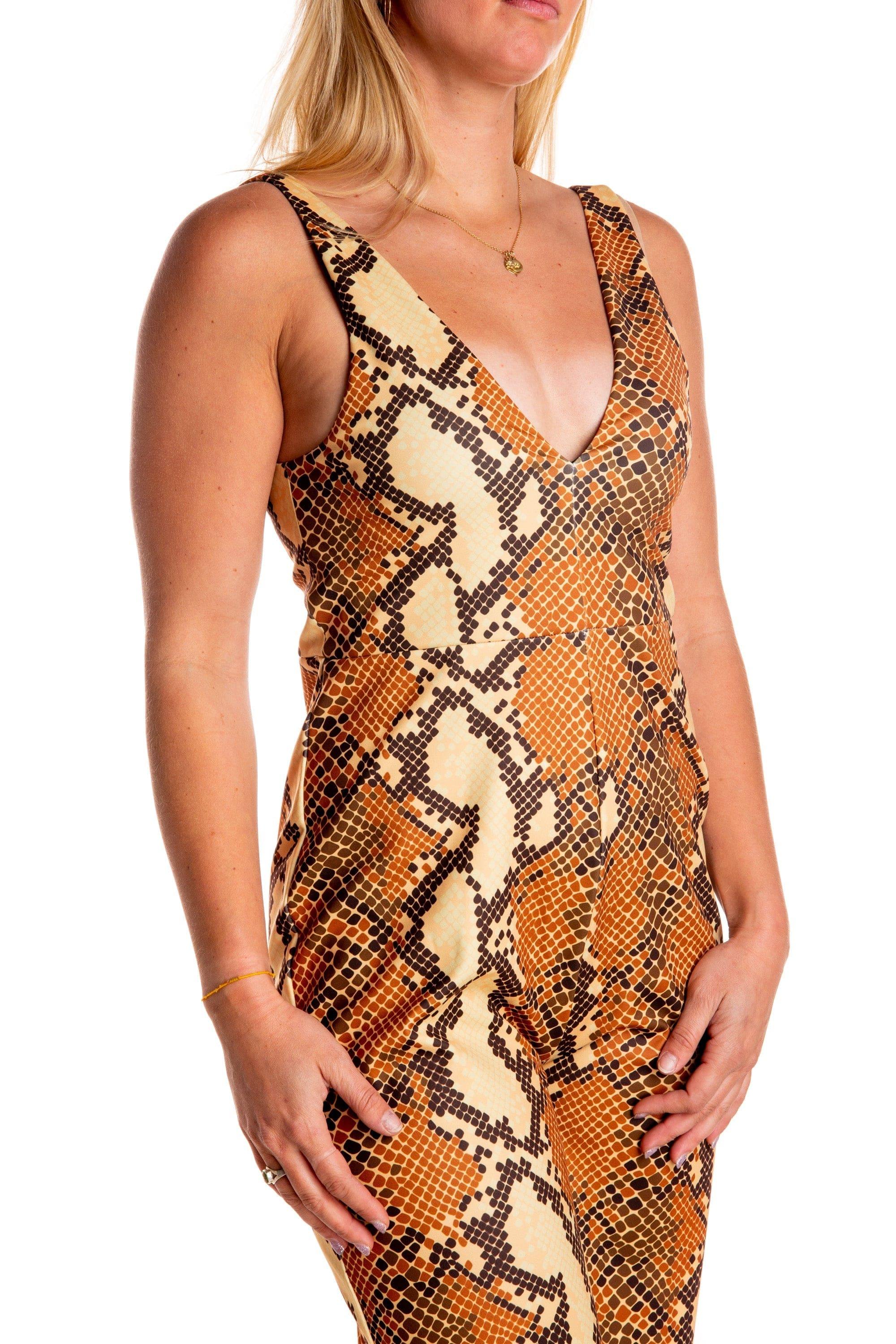 The Antidote | Snakeskin Jumpsuit - Shinesty