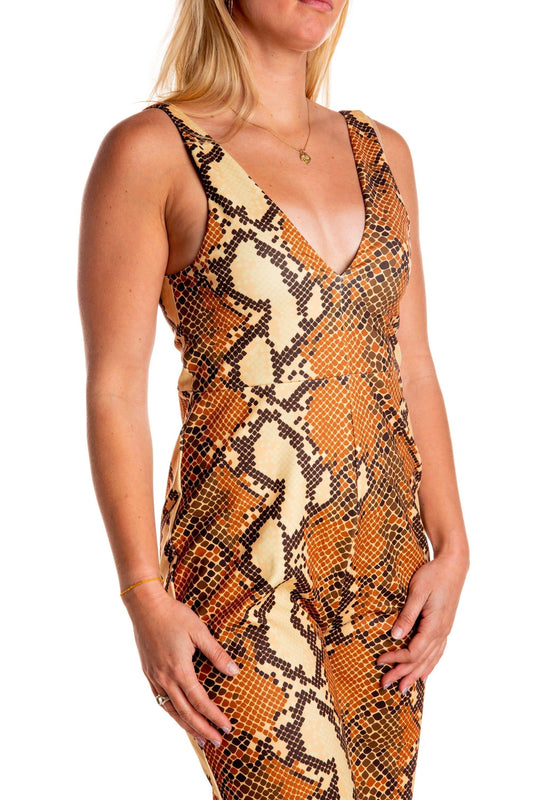 The Antidote | Snakeskin Jumpsuit - Shinesty