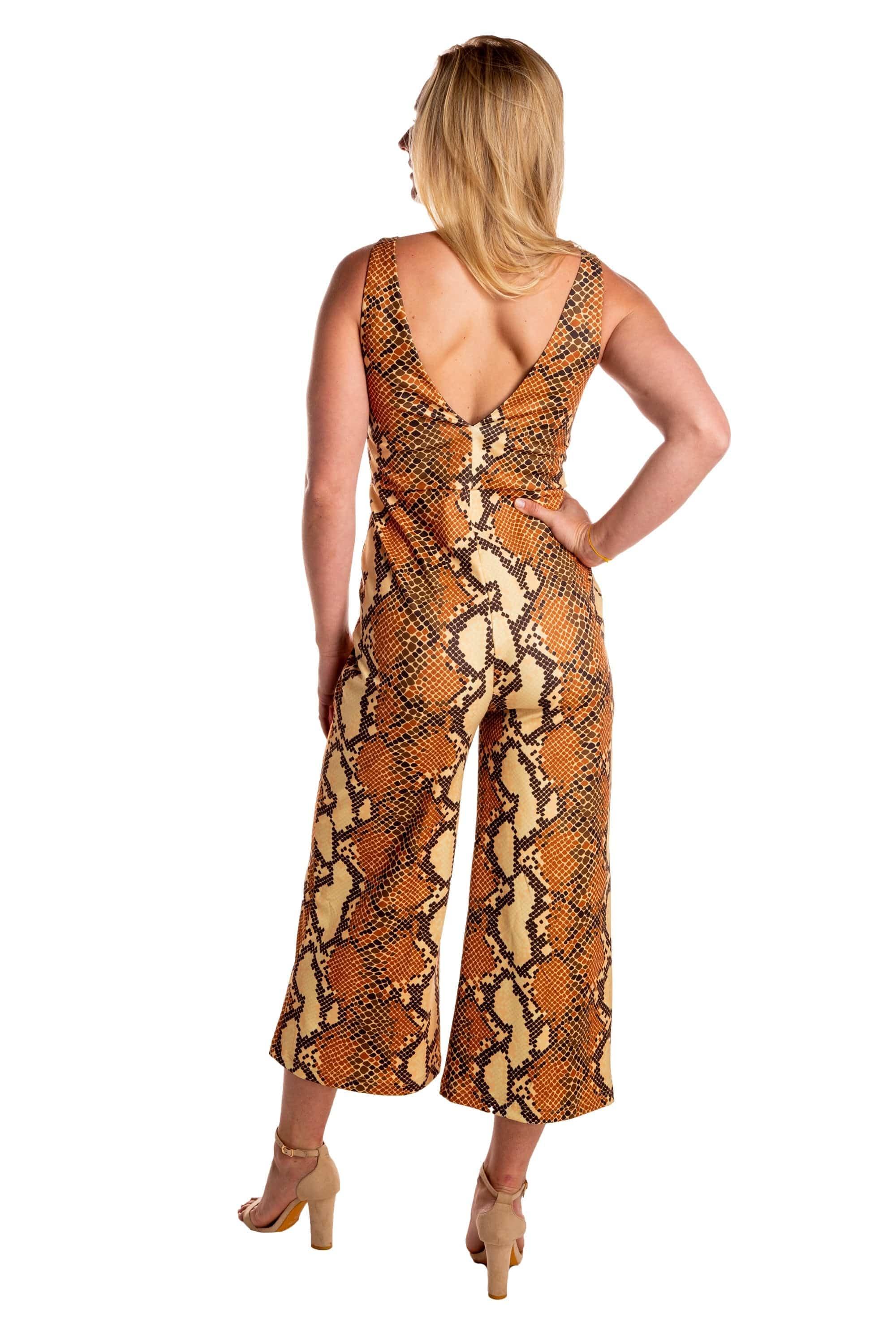 The Antidote | Snakeskin Jumpsuit - Shinesty
