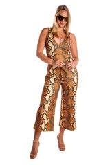 The Antidote | Snakeskin Jumpsuit - Shinesty