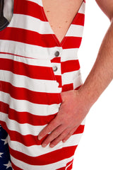The Screamin Eagles | American Flag Overalls - Shinesty