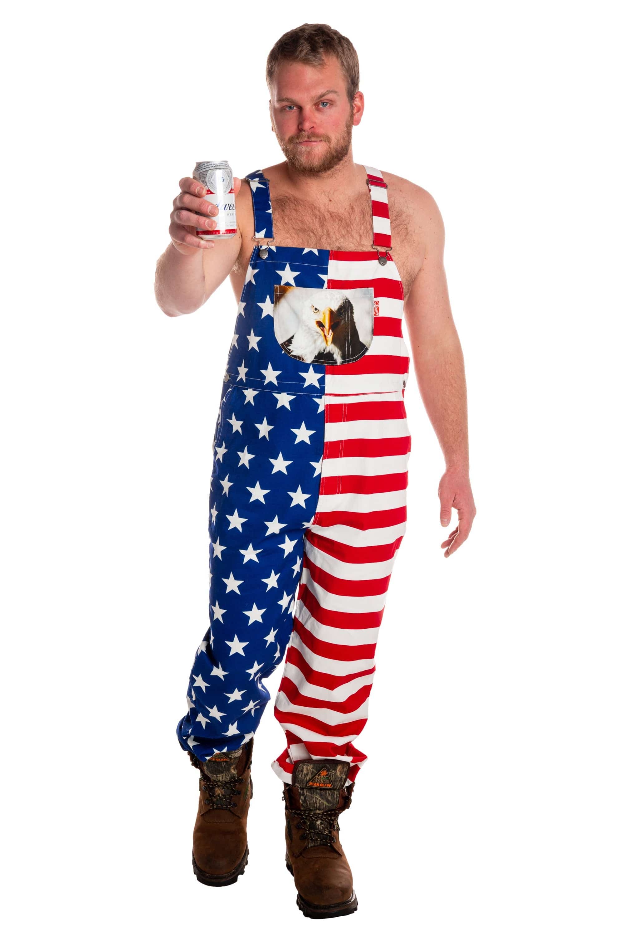 The Screamin Eagles | American Flag Overalls - Shinesty