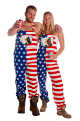 The Screamin Eagles | American Flag Overalls - Shinesty