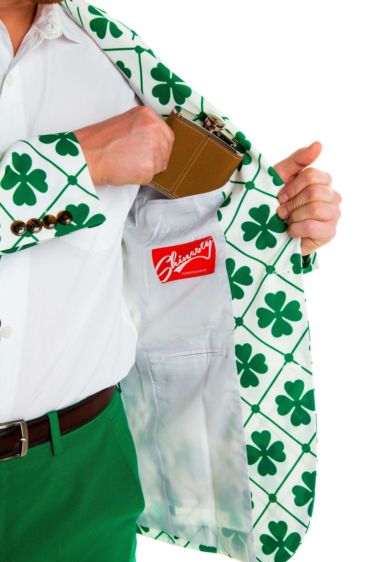 The Big Mistake | Men's Four Leaf St. Patrick's Day Suit - Shinesty - Flyclothing LLC