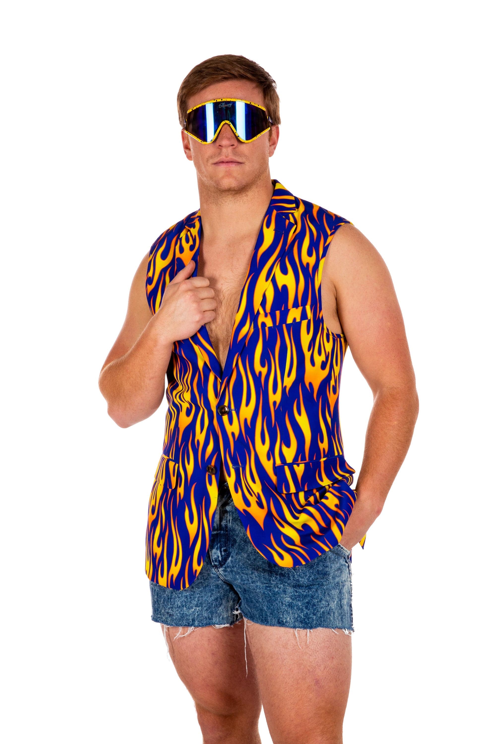 The Flava Town | Sleeveless Blazer - Shinesty