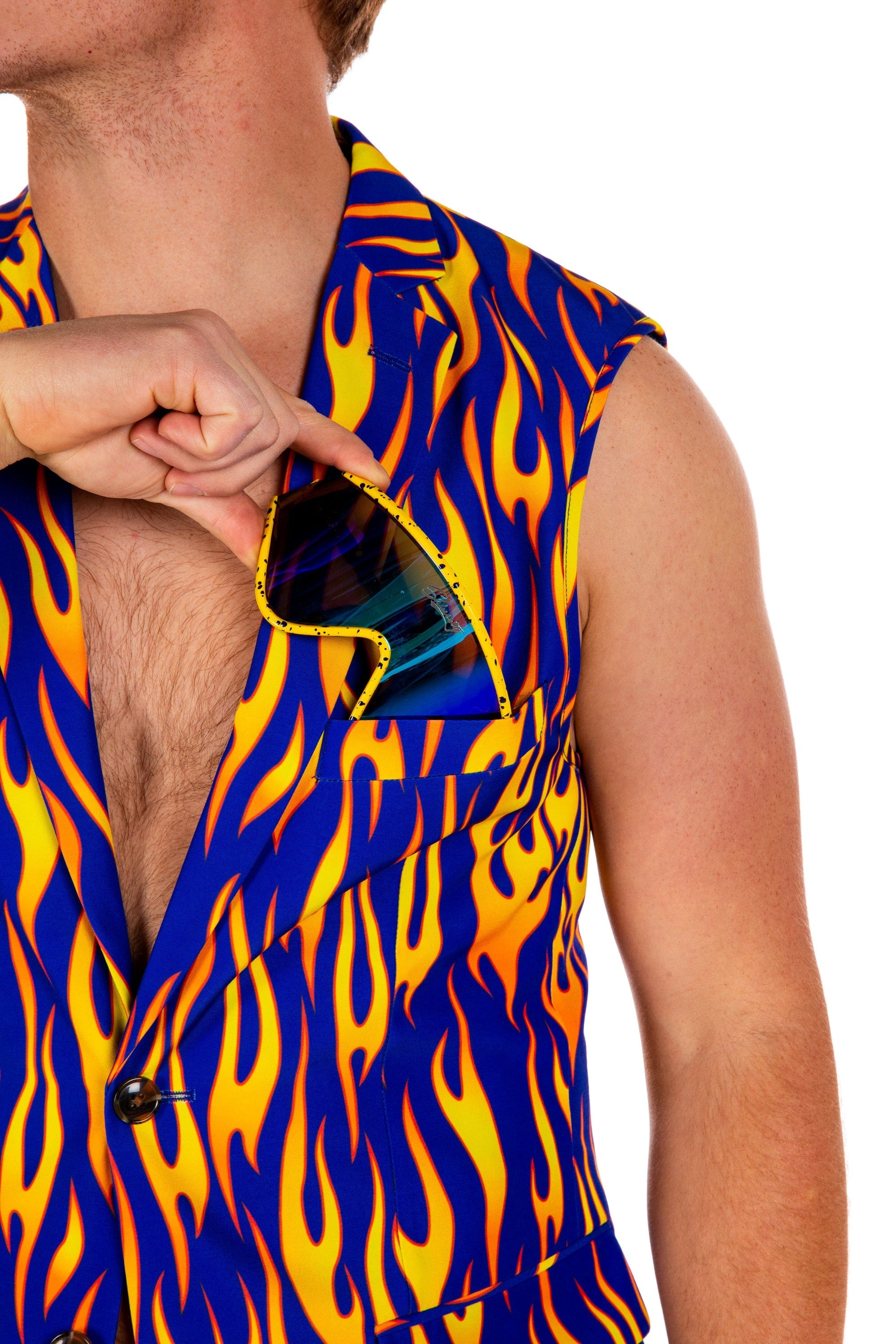 The Flava Town | Sleeveless Blazer - Shinesty