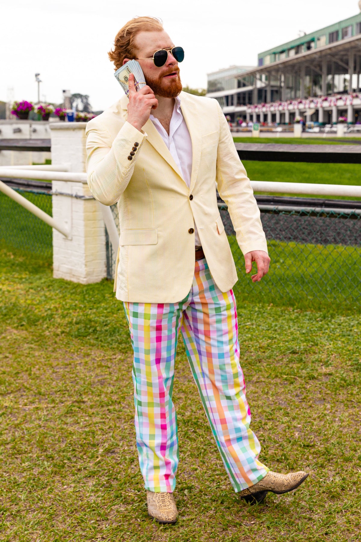 The Savannah Swinger | Yellow Derby Seersucker Suit - Shinesty - Flyclothing LLC