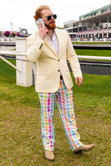 The Savannah Swinger | Yellow Derby Seersucker Suit - Shinesty - Flyclothing LLC