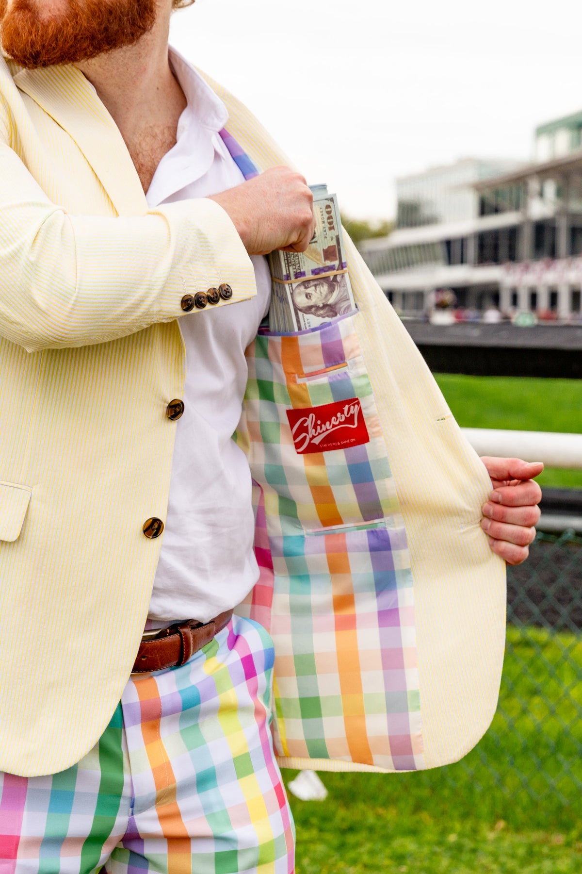 The Savannah Swinger | Yellow Derby Seersucker Suit - Shinesty - Flyclothing LLC