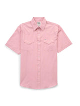 Men's Ely Cattleman Short Sleeve Tonal Dobby Dusty Pink Western Snap Shirt - Ely Cattleman - Flyclothing LLC