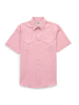 Men's Ely Cattleman Short Sleeve Tonal Dobby Dusty Pink Western Snap Shirt - Ely Cattleman - Flyclothing LLC