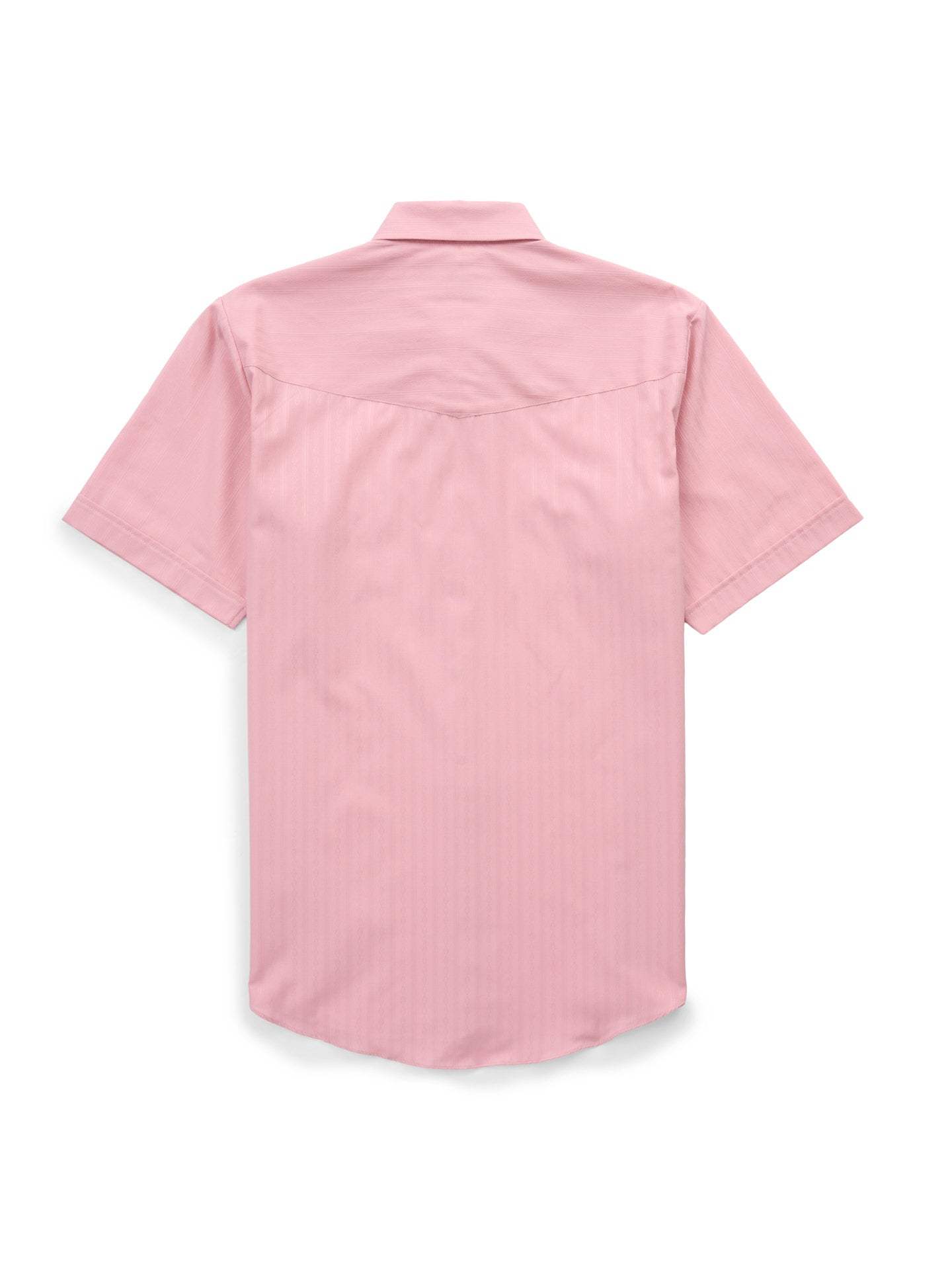 Men's Ely Cattleman Short Sleeve Tonal Dobby Dusty Pink Western Snap Shirt - Ely Cattleman - Flyclothing LLC