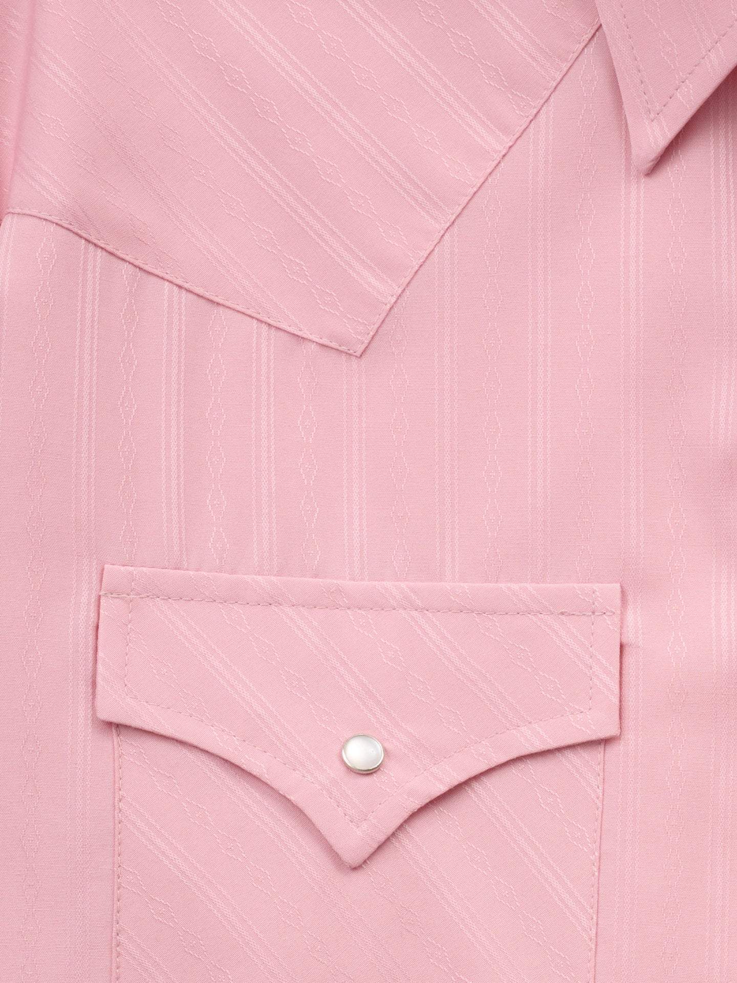 Men's Ely Cattleman Long Sleeve Tonal Dobby Dusty Pink Western Snap Shirt - Ely Cattleman - Flyclothing LLC