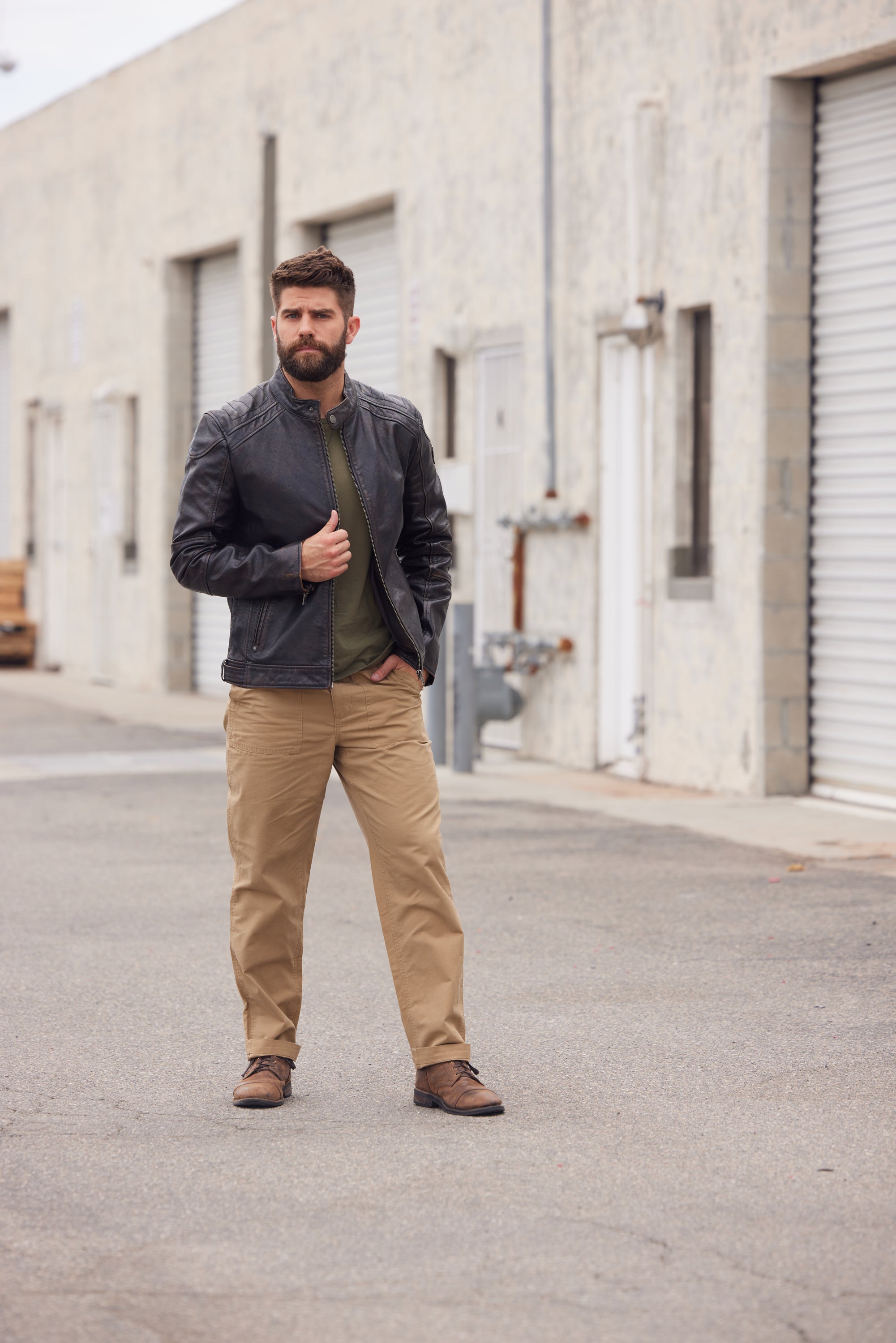 Brent CF Leather Jacket, Black