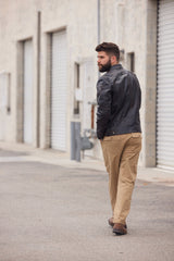 Brent CF Leather Jacket, Black