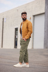 Solvic CF Leather Jacket, Curry