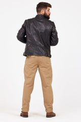 Brent CF Leather Jacket, Black