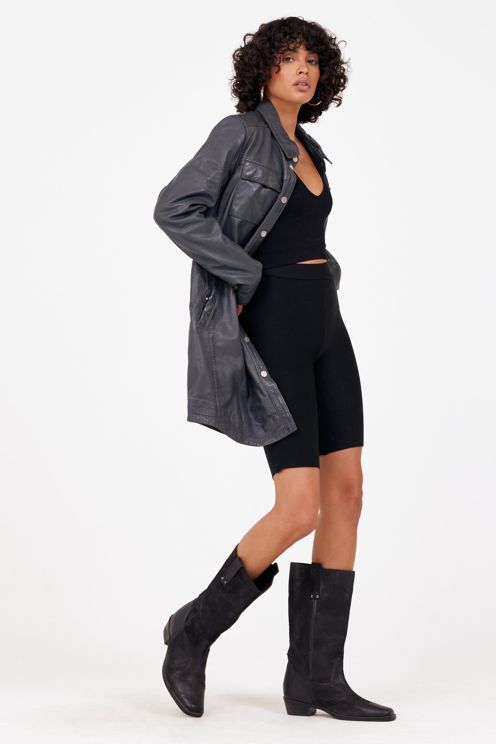 Miha RF Leather Jacket