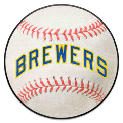 Milwaukee Brewers Baseball Rug - 27in. Diameter1970 - Milwaukee Brewers