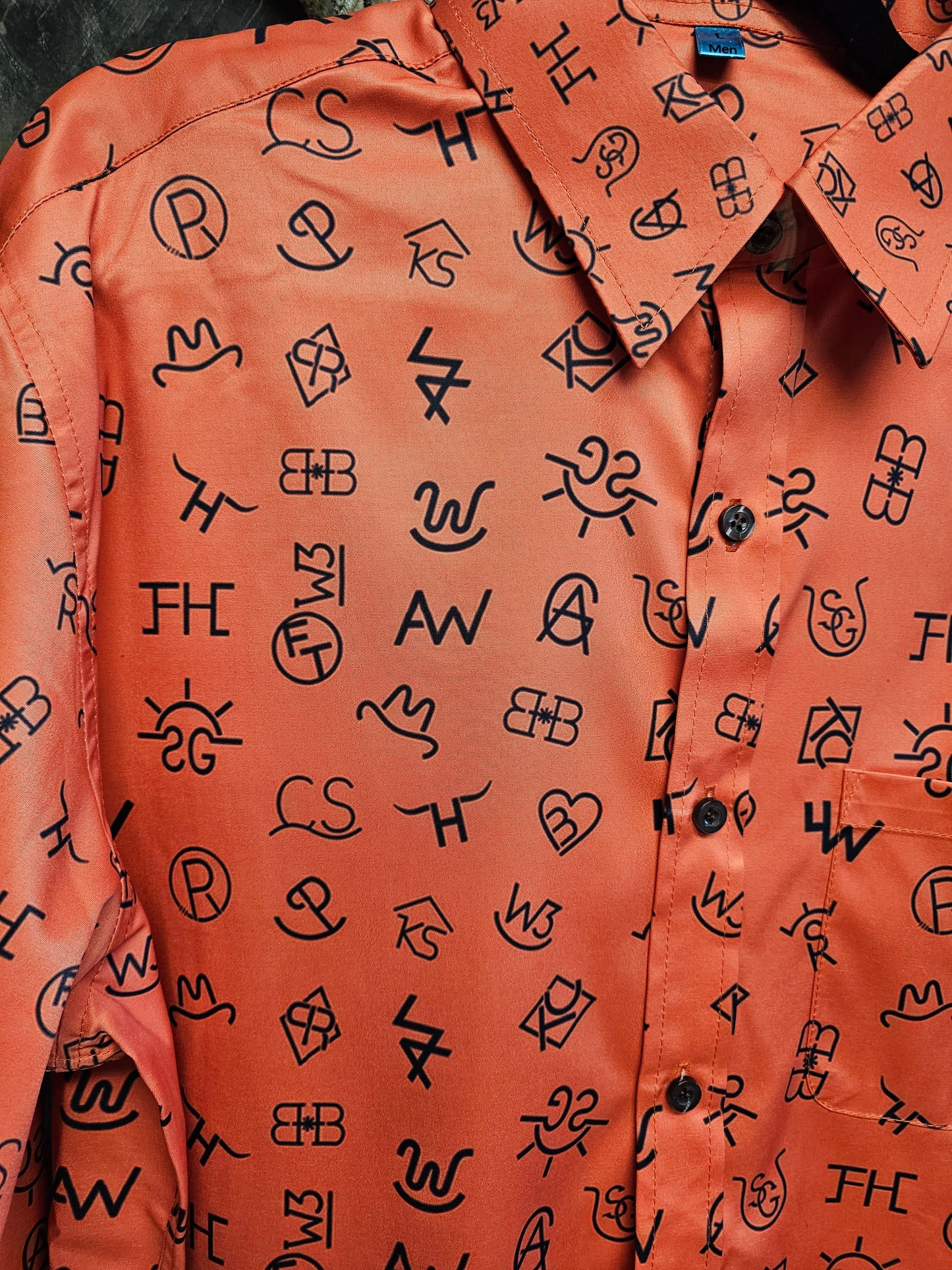 Baha Ranch Rust Brands Unisex Western Button Up Shirt