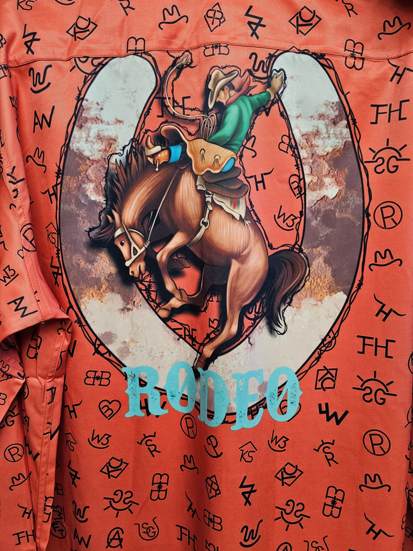 Baha Ranch Rust Brands Unisex Western Button Up Shirt