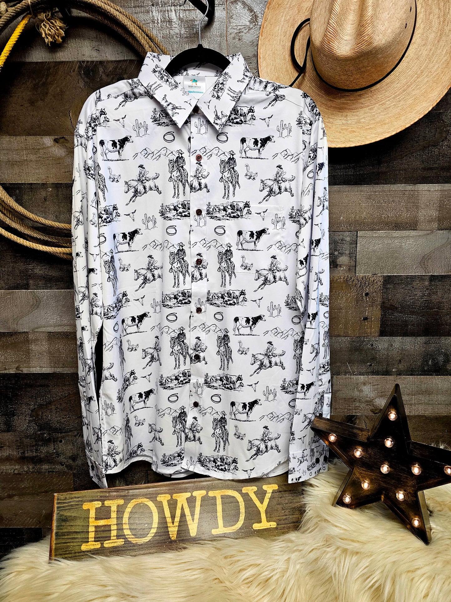 Baha Ranch Ranch Life Unisex Western Button Up Shirt