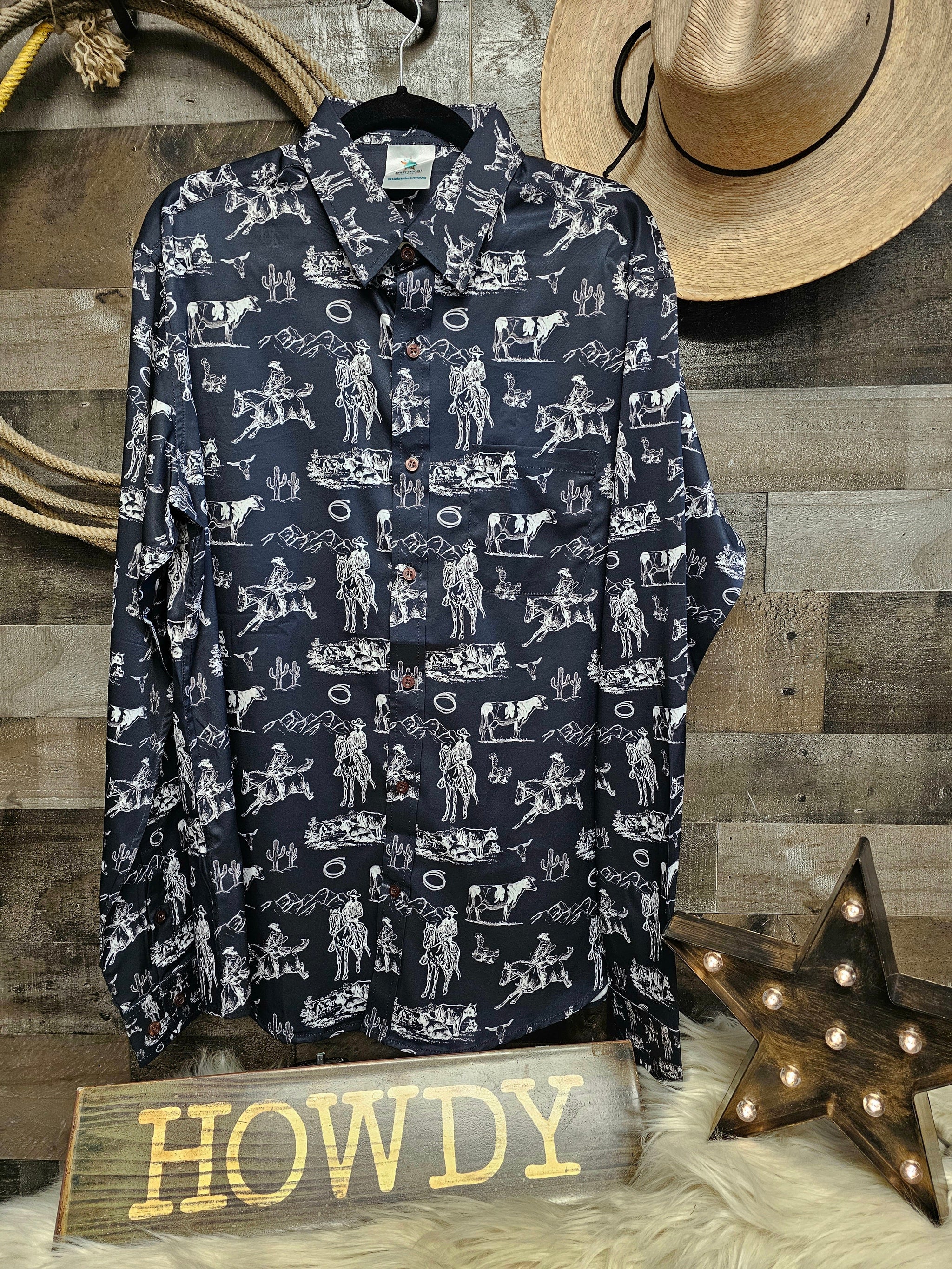 Baha Ranch Ranch Life Unisex Western Button Up Shirt
