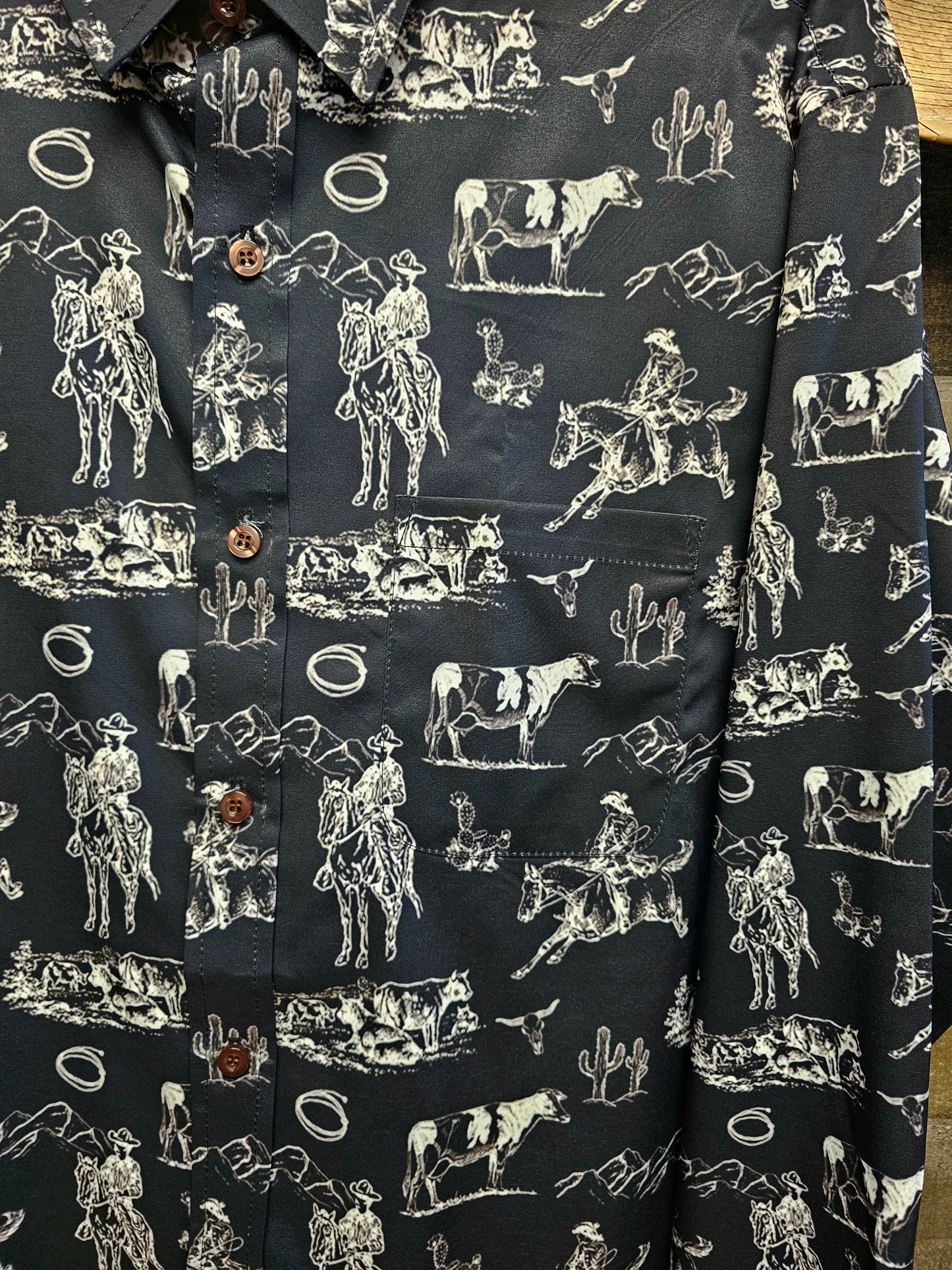 Baha Ranch Ranch Life Unisex Western Button Up Shirt