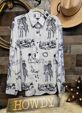 Baha Ranch Ranch Life Unisex Western Button Up Shirt