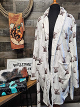 Baha Ranch Silly Highland Cow Women's Western Bath Robe - Baha Ranch Western Wear - Flyclothing LLC
