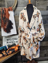 Baha Ranch Vintage Cowgirl Women's Bath Robe - Baha Ranch Western Wear - Flyclothing LLC