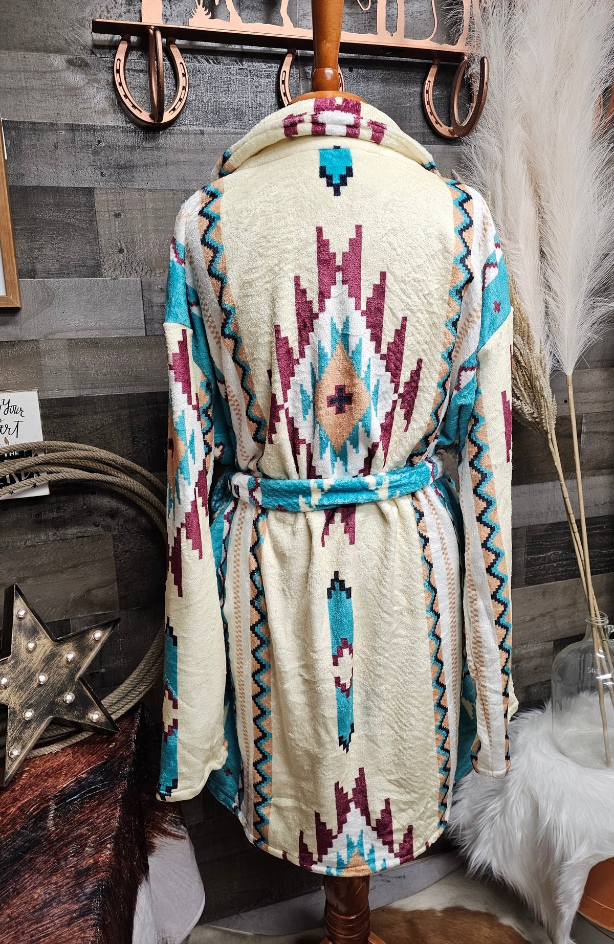 Baha Ranch Taos Aztec Women's Bath Robe