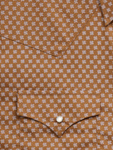 Men's Ely Cattleman Short Sleeve Retro Star Print Western Snap Shirt