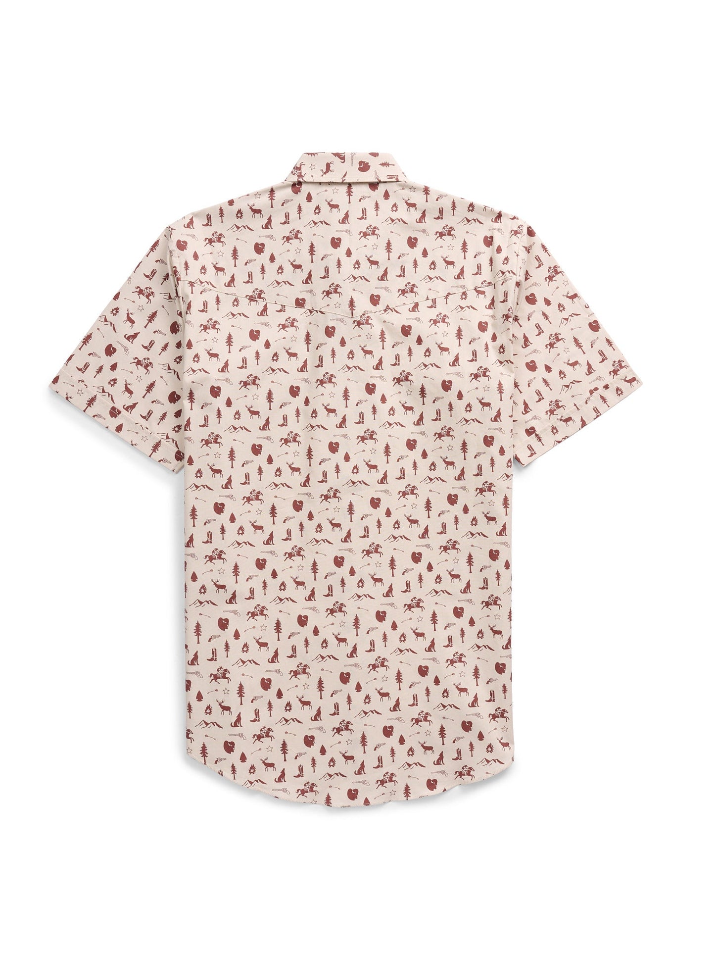 Men's Ely Cattleman Short Sleeve Conversation Print Western Snap Shirt