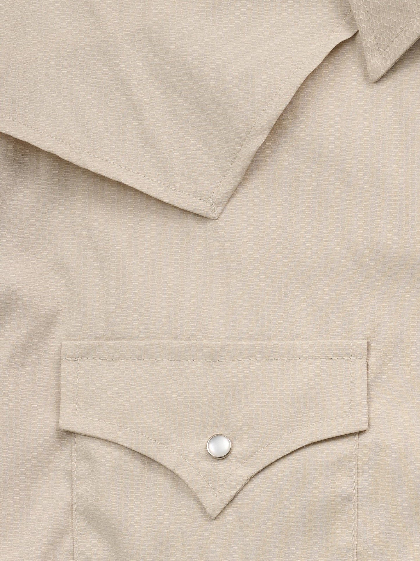 Men's Ely Cattleman Pro Long Sleeve Stretch Solid Khaki Vented Western Shirt