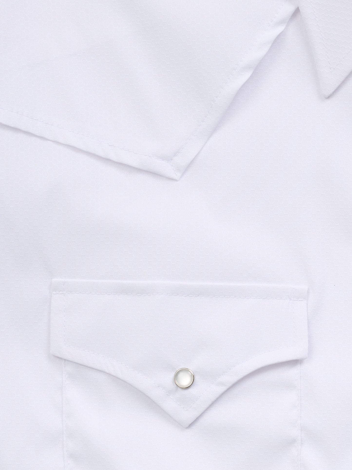 Men's Ely Cattleman Pro Long Sleeve Stretch Solid White Vented Western Shirt