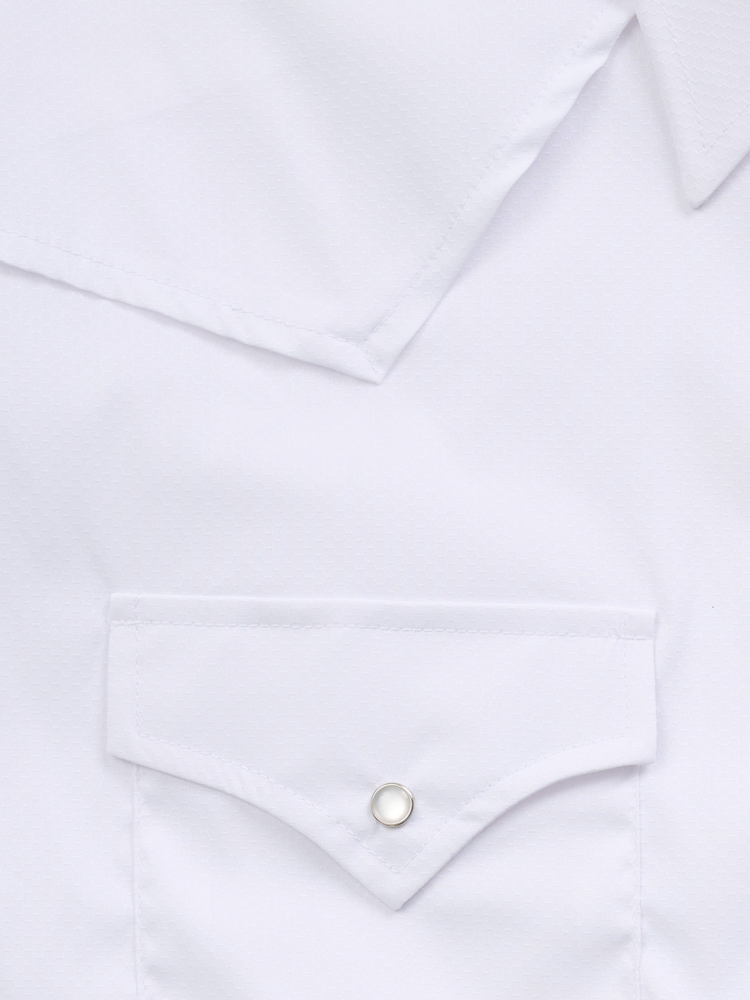 Men's Ely Cattleman Pro Long Sleeve Stretch Solid White Vented Western Shirt