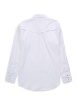Men's Ely Cattleman Pro Long Sleeve Stretch Solid White Vented Western Shirt