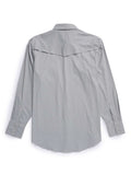 Men's Ely Cattleman Pro Long Sleeve Stretch Vented Western Shirt- Gray Check - Ely Cattleman