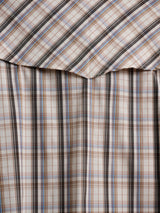 Men's Ely Cattleman Pro Long Sleeve Stretch Vented Western Shirt- Tan Plaid