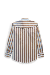 Men's Ely Cattleman Pro Long Sleeve Stretch Vented Western Shirt- Ecru Stripe - Ely Cattleman - Flyclothing LLC