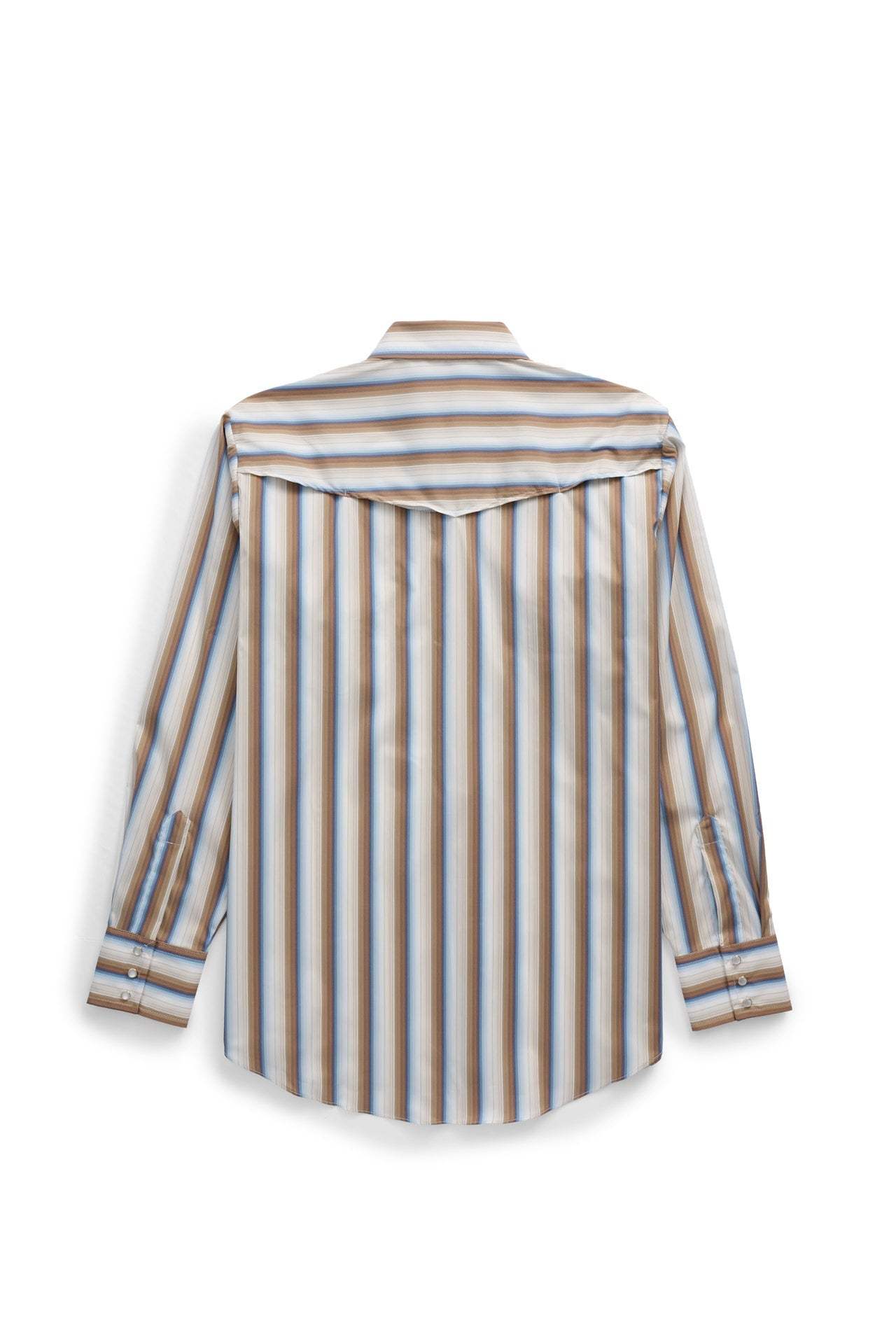 Men's Ely Cattleman Pro Long Sleeve Stretch Vented Western Shirt- Ecru Stripe - Ely Cattleman - Flyclothing LLC