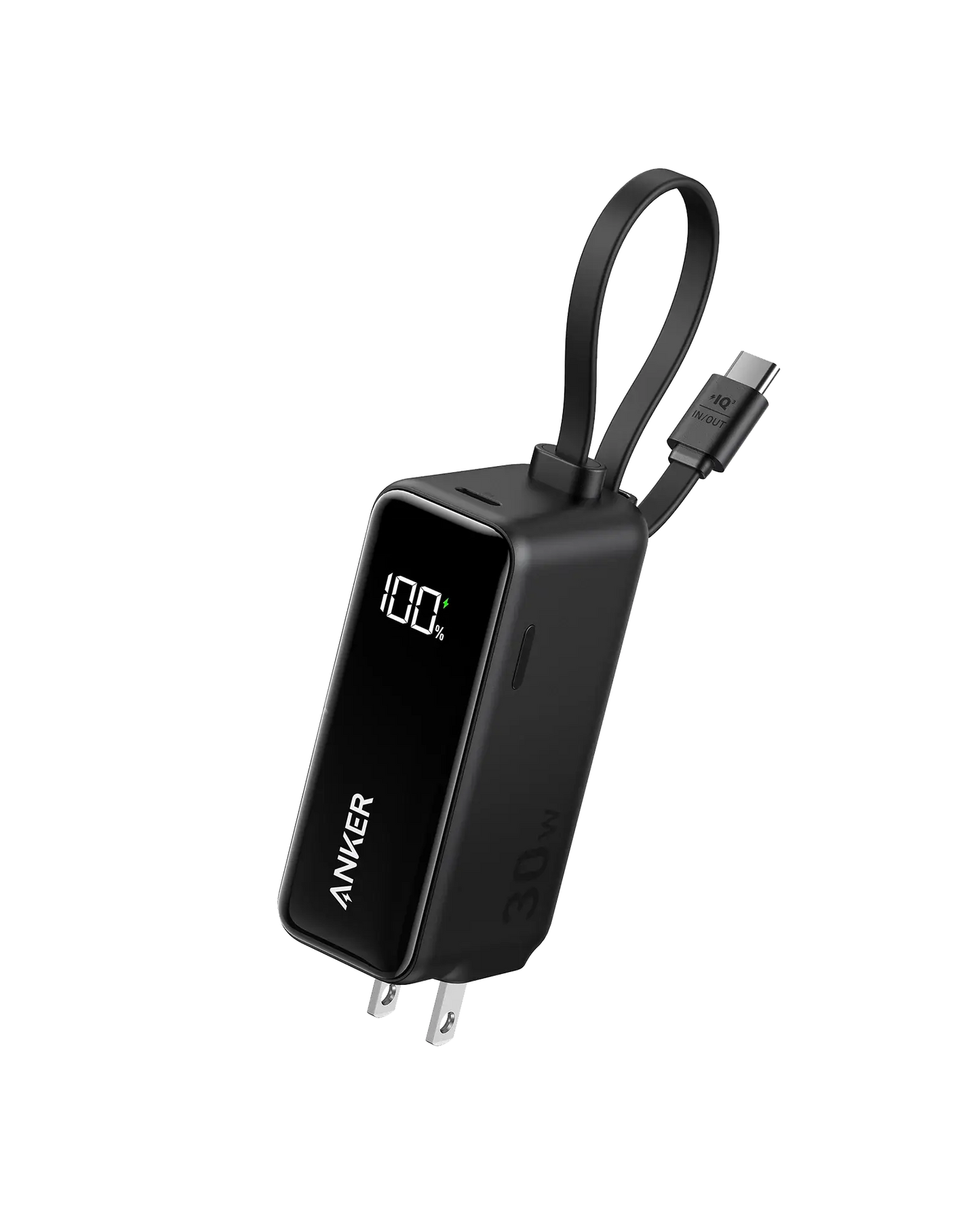 Anker Power Bank (30W, 5k, Fusion, Built-In USB-C Cable) - Anker - Flyclothing LLC