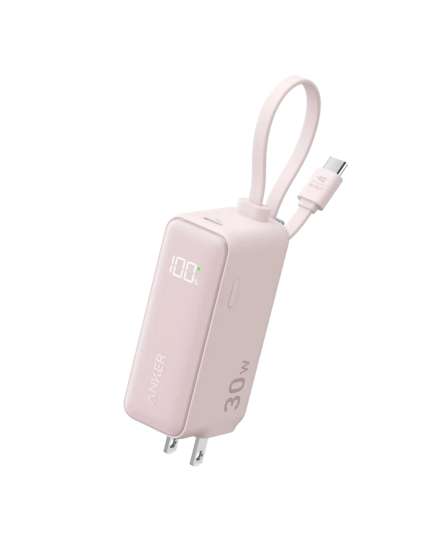 Anker Power Bank (30W, 5k, Fusion, Built-In USB-C Cable) - Anker - Flyclothing LLC