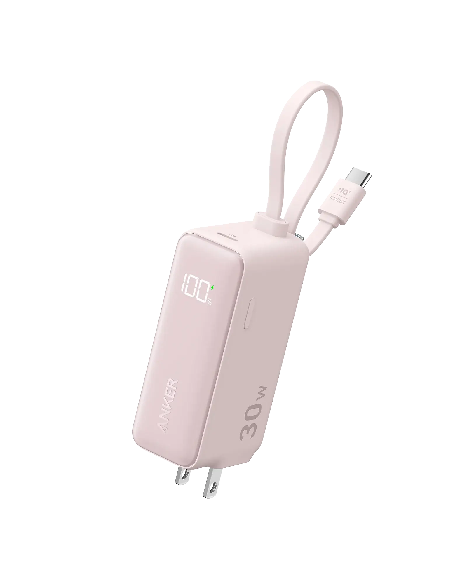 Anker Power Bank (30W, 5k, Fusion, Built-In USB-C Cable) - Anker - Flyclothing LLC