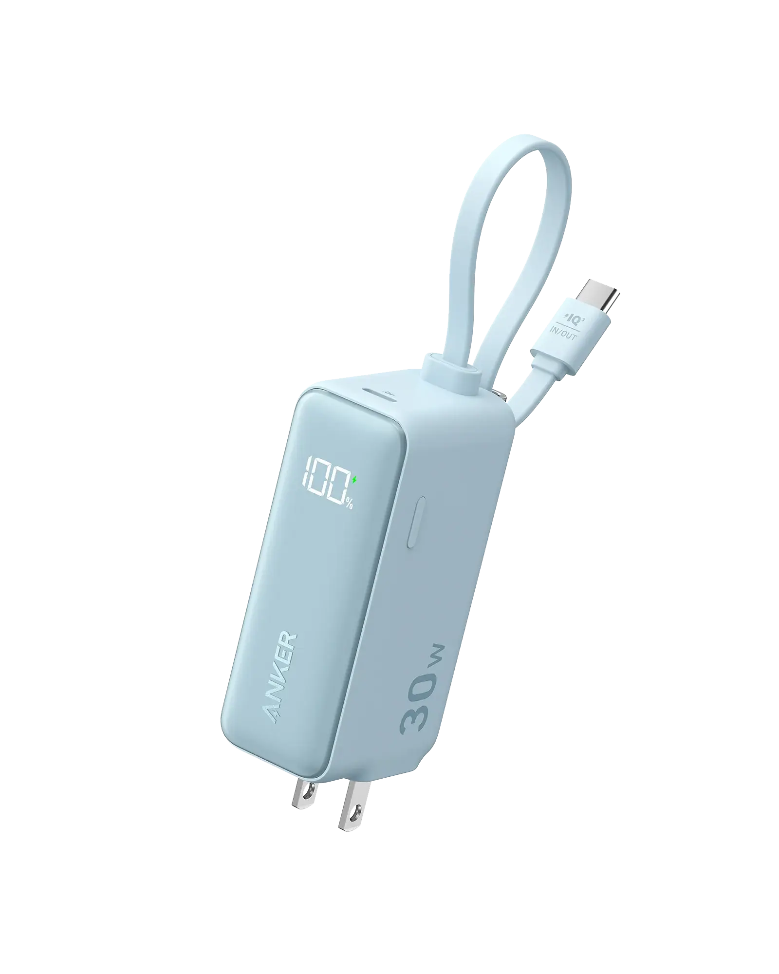 Anker Power Bank (30W, 5k, Fusion, Built-In USB-C Cable) - Anker - Flyclothing LLC